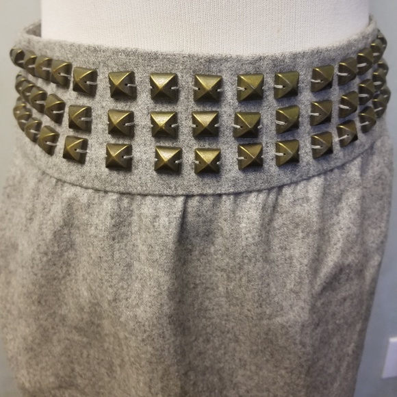 Anthropology Silence + noise studded wool skirt O8 - Picture 2 of 5